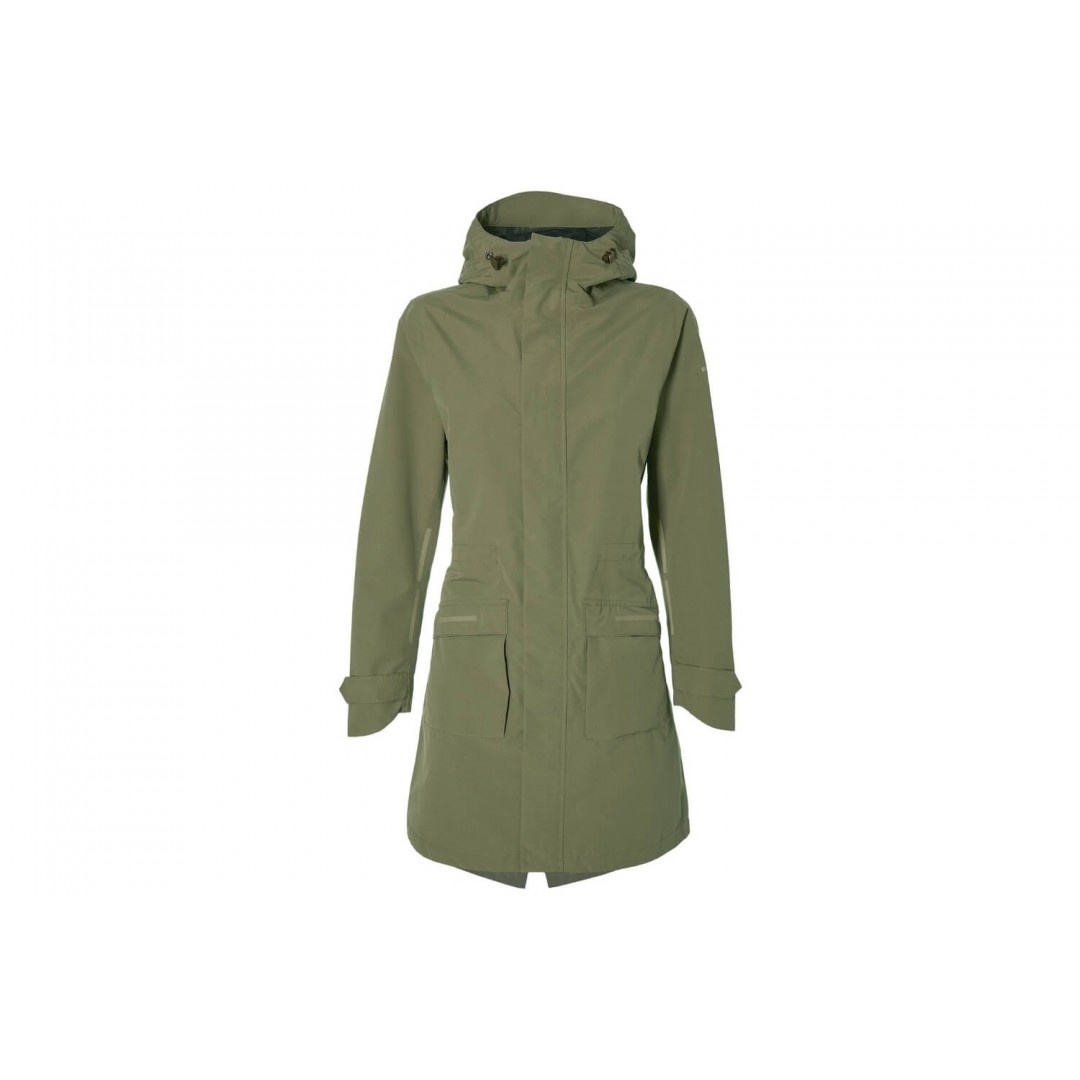 Groene outlet regenjas dames